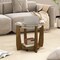 32" Round Glass Coffee Table 2-Tier Design with Storage Shelf and Wheels
